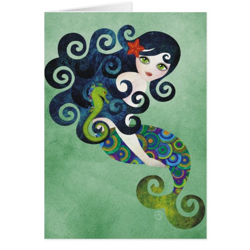 aquamarine, the teenage mermaid card