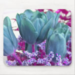 Aquamarine Tulips Mousepad Aquamarine Tulips Mousepad