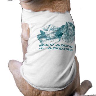 Aquamarine Western Vintage Weddings petshirt