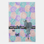 Aquamarine Zeb Boho Butterflies Mums Mojo Towel
