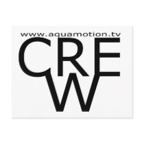aquamotion film tv CREW POSTCARD