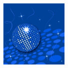 postcard - Disco ball