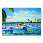 Aquaplaning on Biscayne Bay, Miami, Florida Cards
