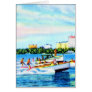 Aquaplaning on Biscayne Bay, Miami, Florida Card
