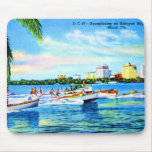 Aquaplaning on Biscayne Bay, Miami, Florida Mouse Pad