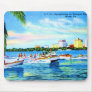 Aquaplaning on Biscayne Bay, Miami, Florida Mouse Pad