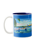 Aquaplaning on Biscayne Bay, Miami, Florida Coffee Mugs
