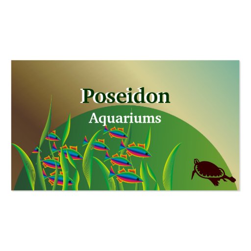Aquarium Business Cards (front side)