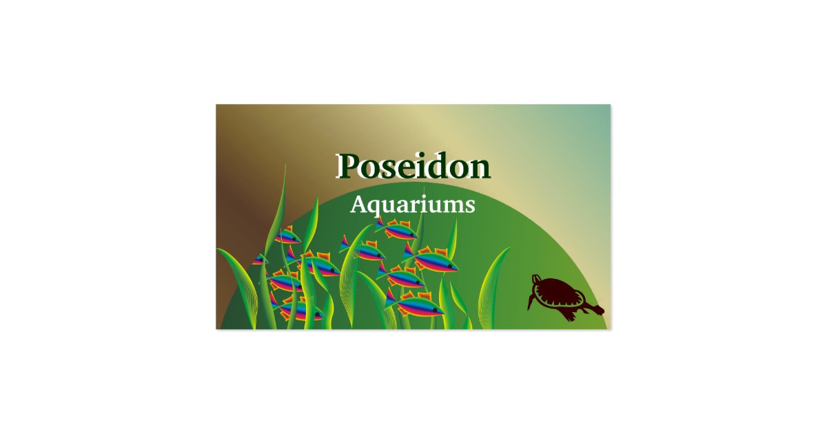 Aquarium Business Cards Zazzle