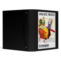 Aquarium de Monaco Vintage Poster 3 Ring Binder