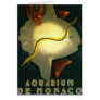 Aquarium De Monaco Vintage Travel Art Greeting Cards