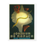 Aquarium De Monaco Vintage Travel Art Post Cards