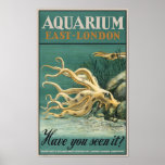Aquarium, East London- Octopus Posters
