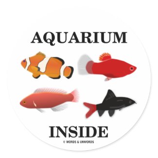 Aquarium Inside sticker