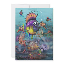 Aquarium Personalized Invites