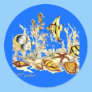 Aquarium Scene by FishTs.com Round Stickers