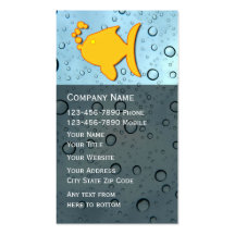 Aquarium Service Business Card
