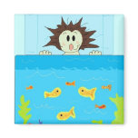 Aquarium View Fridge Magnet
