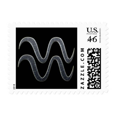 Aquarius #4 postage stamp by ChargePlus