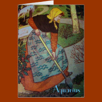 "Aquarius" Astrology Sign Card cards