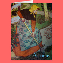 "Aquarius" Astrology Sign Card