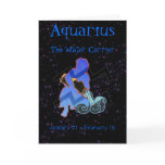 Aquarius Birthday Card