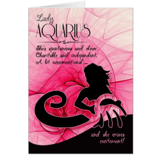 Aquarius Birthday Cards | Zazzle
