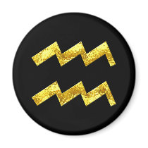 aquarius-black-gold-round-magnets