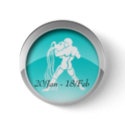 Aquarius Dates Magnet buttons