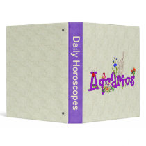 Aquarius Flowers Binders