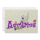 Aquarius Flowers Invite