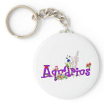 Aquarius Flowers Key Chains