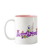 Aquarius Flowers Mug