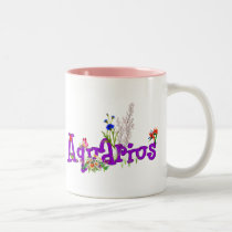 Aquarius Flowers mugs
