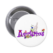 Aquarius Flowers Pins