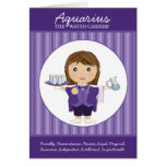 Aquarius Girl Horoscope Greeting Cards