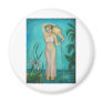 Aquarius Goddess with Lilly by the Water Magnets
