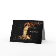 Aquarius-Greeting Card card