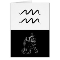 Aquarius greeting card