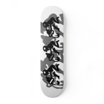Aquarius in black skateboards