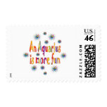 Aquarius is Fun Postage Stamps