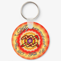 AQUARIUS Jan 20 - Feb 18 keychains