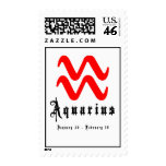 Aquarius, January 20 - February 18 Postage Stamps