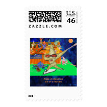 Aquarius Moon Postage