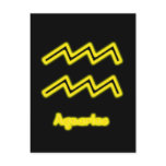 Aquarius Neon Post Cards