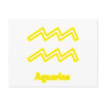 Aquarius Neon Post Cards