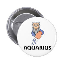 Aquarius Pinback Button