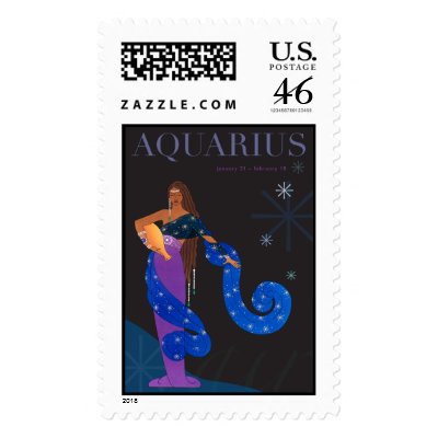 Aquarius Postage Stamp by LImageGraphics