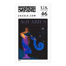 Aquarius Postage Stamp