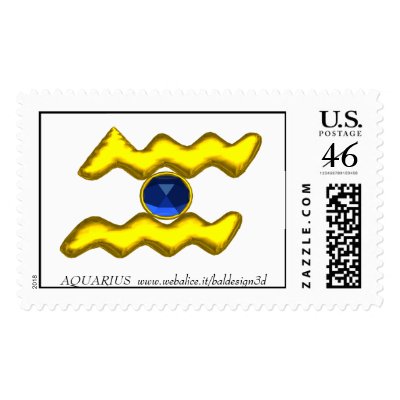 AQUARIUS POSTAGE STAMPS by bulgan_lumini